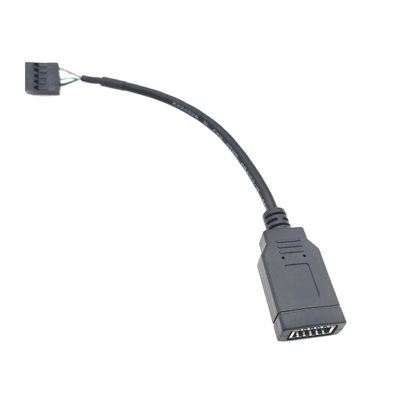 สายเชื่อมต่อ USB 2.0 9 พิน เป็น Type E สำหรับเมนบอร์ดภายใน 9 พิน เป็น Type KEY A เป็น USB AM สำหรับเคสคอมพิวเตอร์ แผงด้านหน้าแบบ Type C