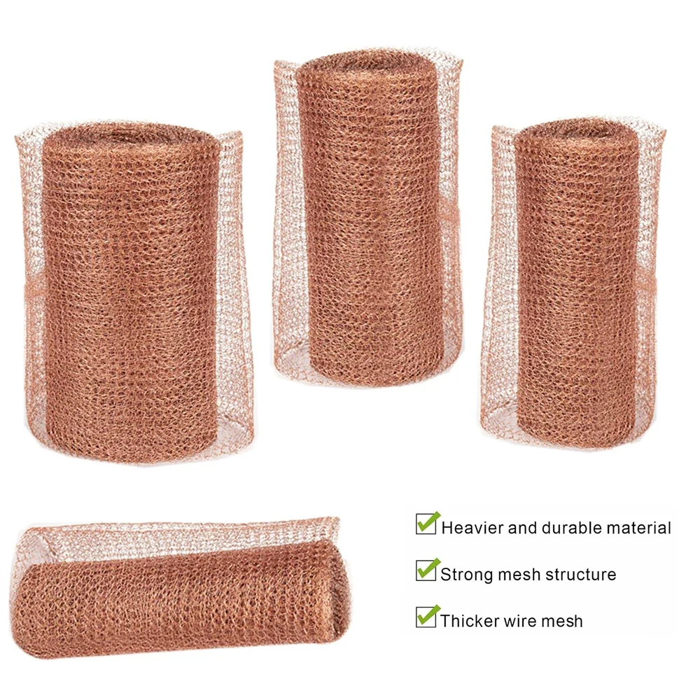 Rete Di Rame Antiparassitaria Rete Di Filo Di Rame Anti- Lumaca Rete Di Schermatura Del Segnale Rete Di Filo Di Rame Per Roditori Filo Protetto Per Piante Da Giardino-image