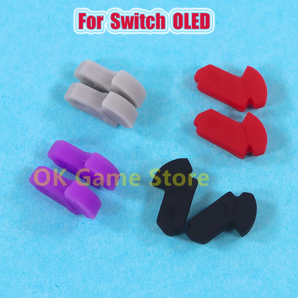 30 Pairs For Switch OLED Feet Pads Silicon Rubber Pad For NS OLED Host Anti-skid Rubber Plug Cover Game Console Replacement