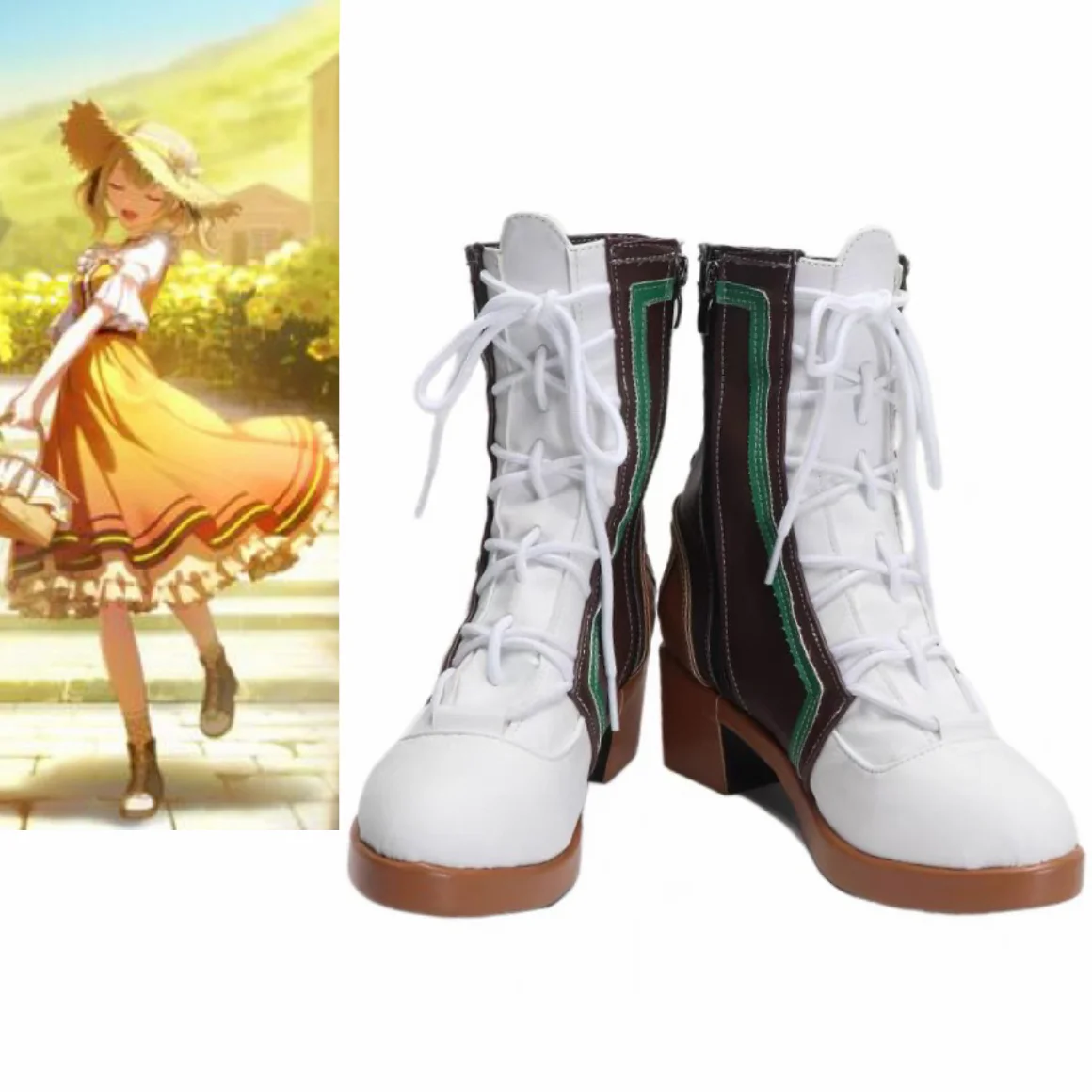 PJSK Shiraishi An/AZUSAWA KOHANE Cosplay Shoes Halloween Christmas Comic con Game Anime Party Shoes