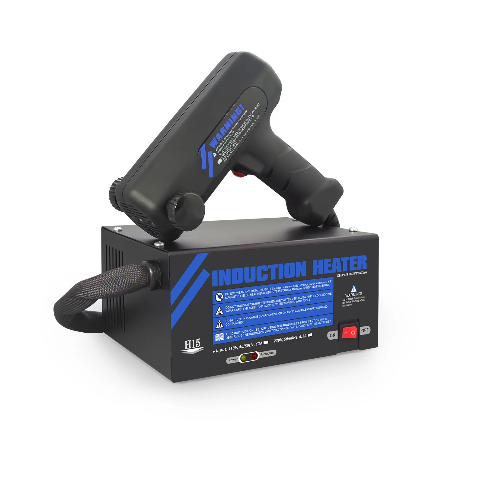 

For Portable 1500W Electromagnetic Induction Heating Machine Handheld Coil Tool for Car Repair No Flame Rusty Screw Remover Plas