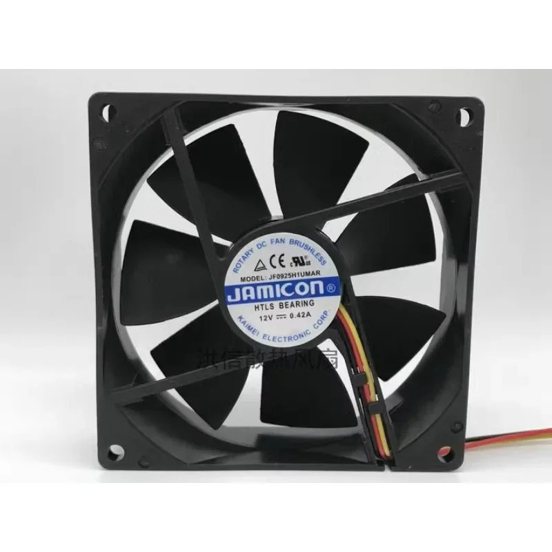 

Original New Fan For JF0925H1UMAR DC12V 0.42A 9CM Chassis Cooling Fan 9025 90X90X25MM