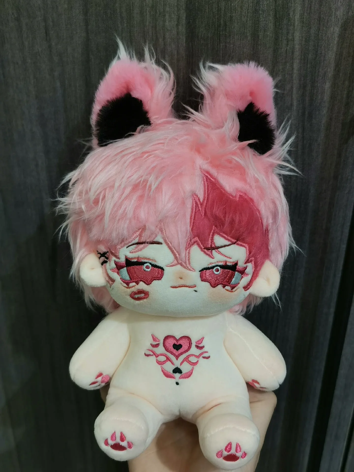 

20 см Kawaii без атрибутов, розовая игрушка, фигурка, плюшевая хлопковая кукла, тело, косплей, аниме, милое платье, куклы, подарок на день рождения