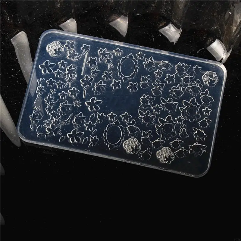 195C Small Art Accessories Molds Flower Theme Nails Designing Moulds Nails Embellishment Molds for Delicate Manicure Designs
