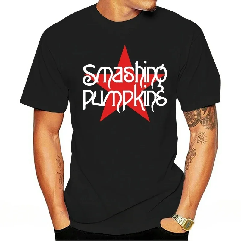 Breathable Tops Tee Shirt fashion t-shirt men  brand teeshirt The Smashing Pumpkins Rock T-Shirt, Premium