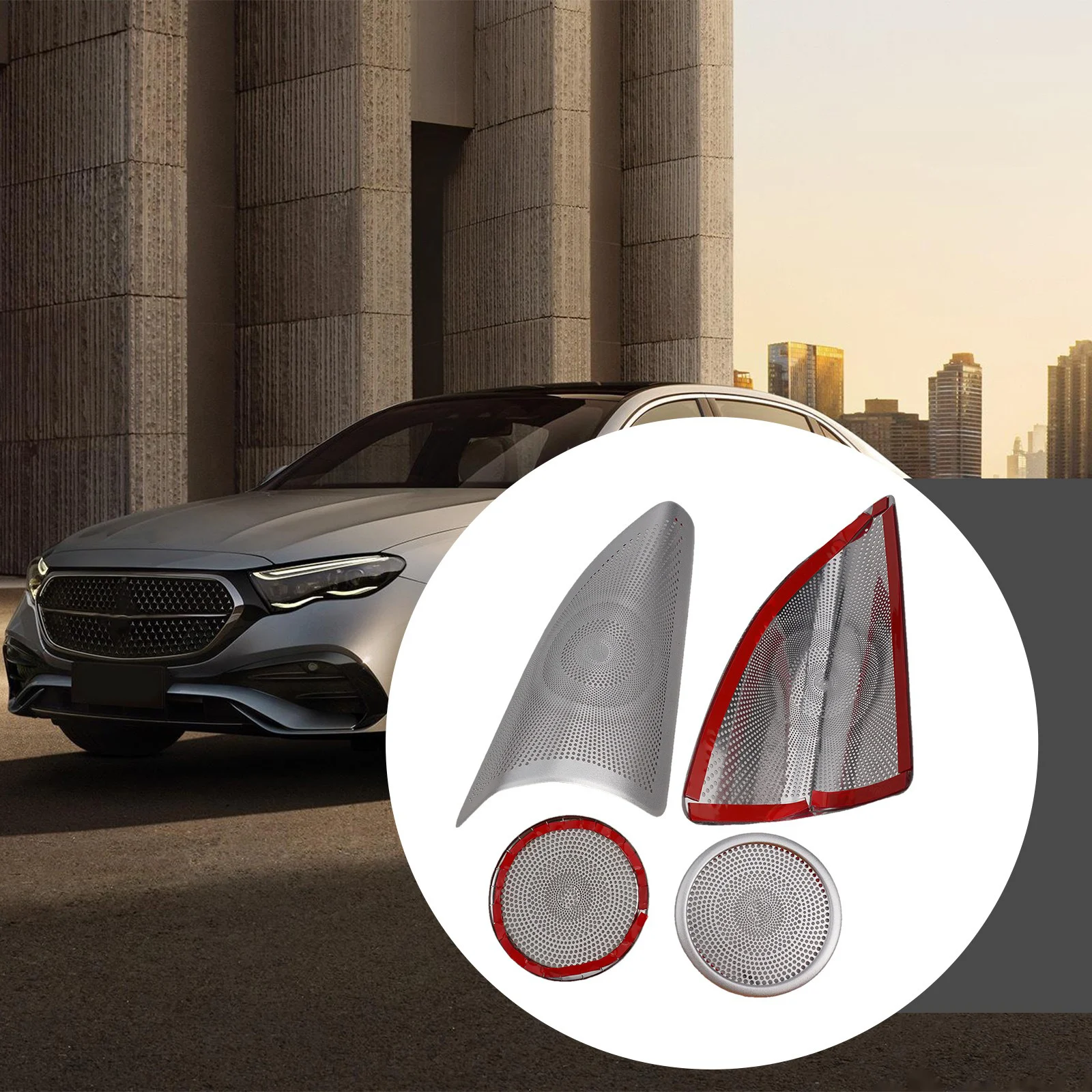 2x Car Speaker Cover Trims Auto Door Speaker Cover Trims For Mercedes For W166 GLE For ML-CLASS For X166 GLS For GL-CLASS