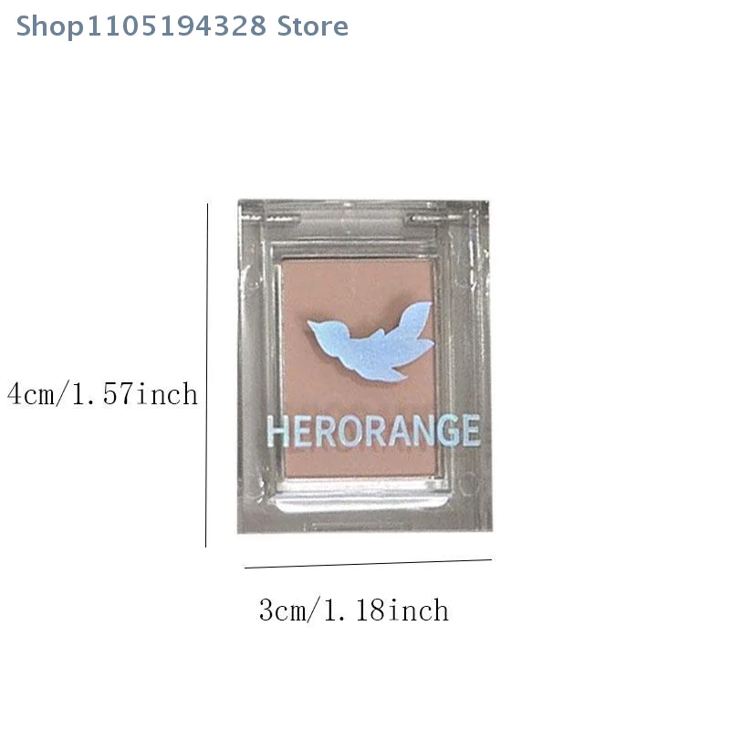 [MP]HERORANGE Matte Lidschatten Pfirsichrosa Rouge Nude Brown Face Contour Wasserdicht Langlebiges Glitzer-Lidschatten-Grundierungs-Make-up