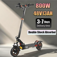 Mankeel MX-14 E-Scooter 800W Motor 48V13AH Battery Double Shock Absorber Scooter Electric 10-Inch Honeycomb Tires Fold E-Scooter