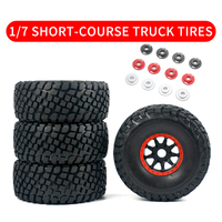1/7 Mojave Arrma Desert Short Course Truck Tires Wheel For  Off-road Buggy Tire 17MM Adapter Wearable FS 336184 RC Car