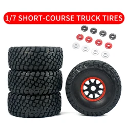 1/7 Mojave Arrma Desert Short Course Truck Tires Wheel For  Off-road Buggy Tire 17MM Adapter Wearable FS 336184 RC Car