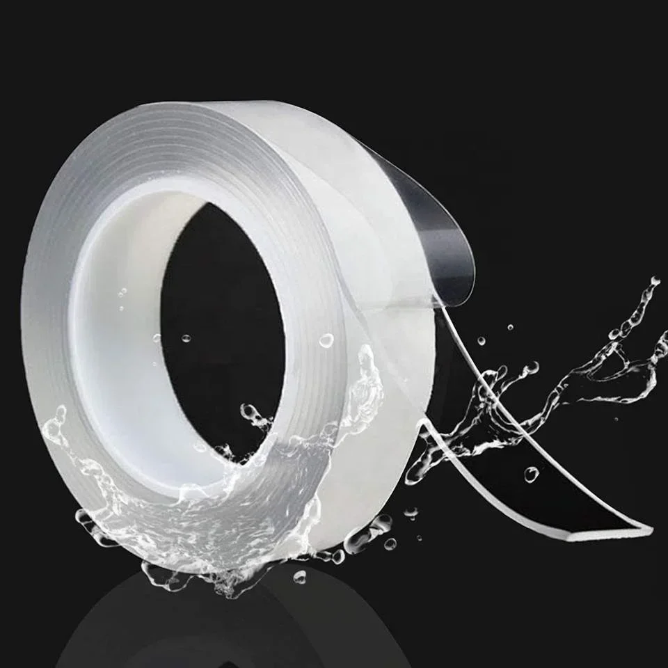 Doppelseitiges Nano-Klebeband mit starker Viskosität, abnehmbar, wasserdicht, keine Spuren, wiederverwendbar, transparentes Nano-Klebeband für Teppichnähte, 1/2/3/5 m