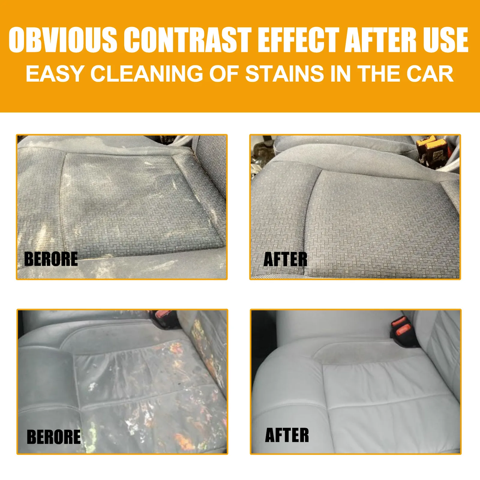 Car Interior Leather Cleaning Foam Cleaner Spray UV protection MultiPurpose Foam Cleaner Decontamination Ceiling Seat Clean