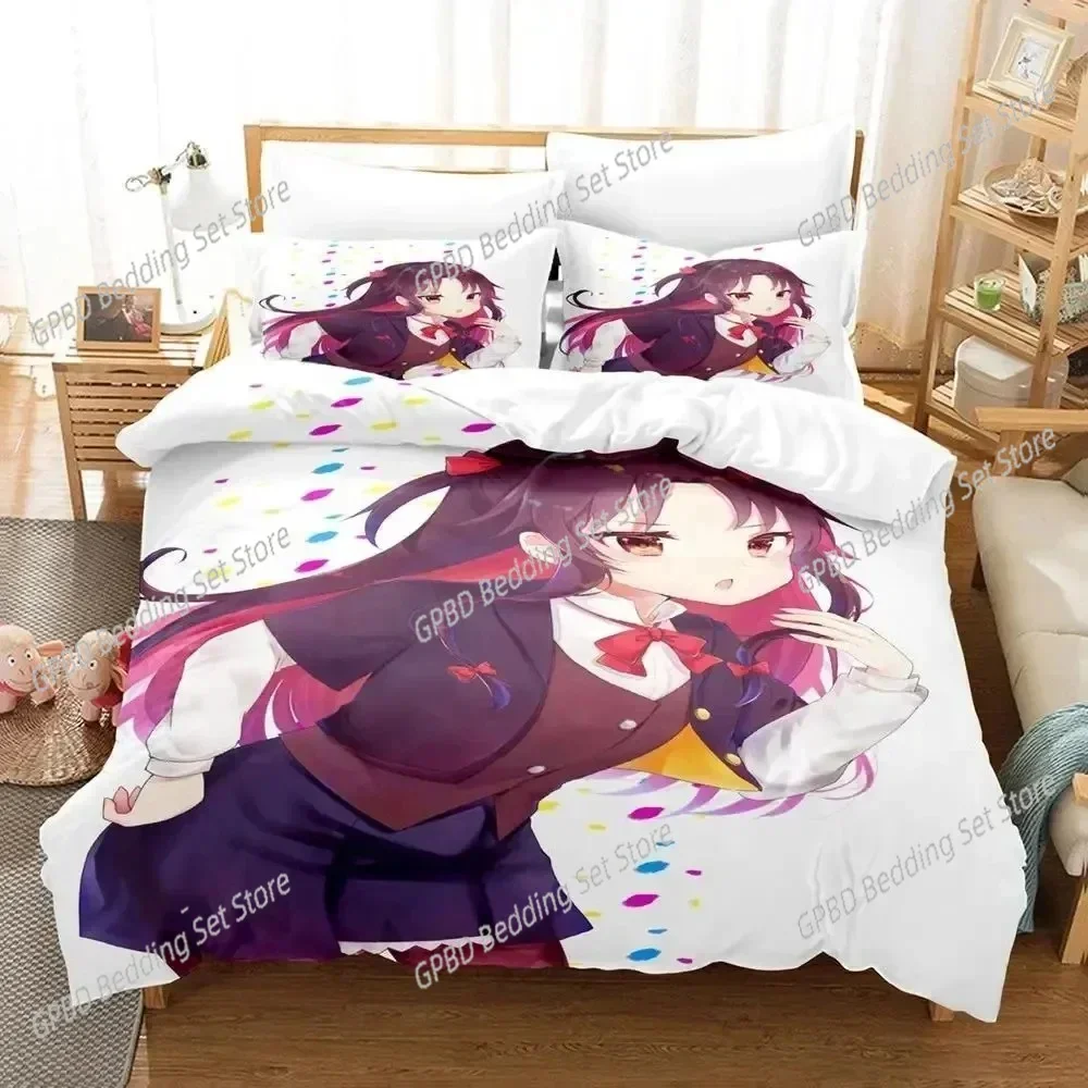 Anime Ryuo's Work is Never Done Comfortable Duvet Quilt Cover Pillowcase Bedding Set Children Bedroom Decoration Home Textile