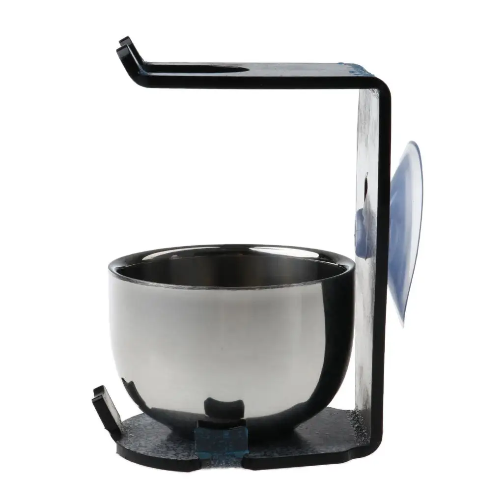 Soporte masculino de acrílico con succión de estabilidad, inoxidable