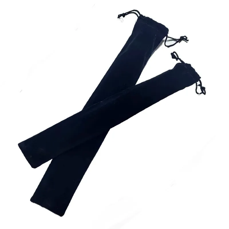 

10 Inch Stylish Vertical Recorder Bag Drawstring Design Dust Resistant Flute Storage Pouch Lightweight Case