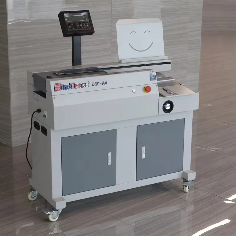 Automatic A4 Paper Glue Binding Machine Simple Control Electric Power