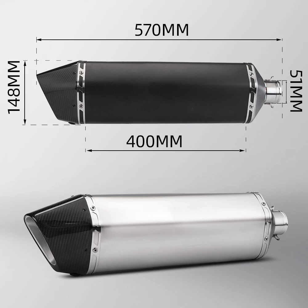 

51 мм подходит для Yamaha TMAX560, TMAX530, модифицированный, без шнуровки, выхлопная труба переднего звена, глушитель полной системы