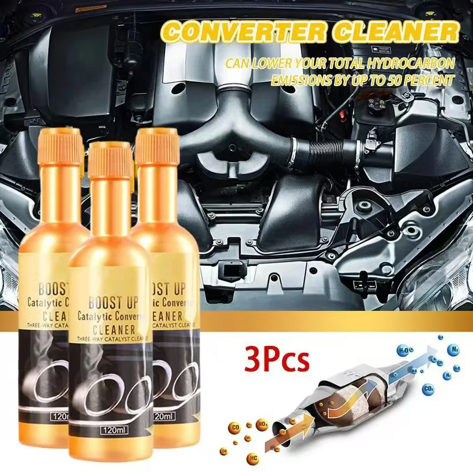 

3pcs/set Car Engine Catalyst Converter Cleaners Automobile Engine CSV Cleaning Accelerators Catalysts Easy To Clean