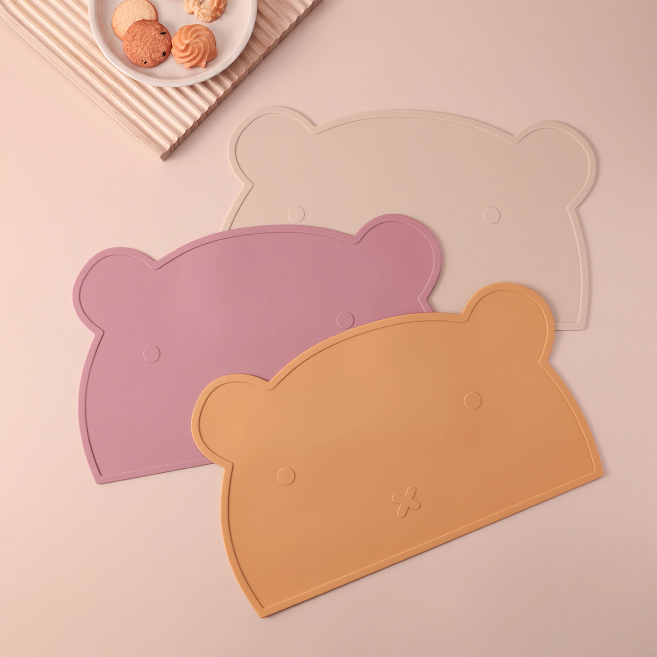 1PCS Baby Silicone Placemat Heat Resistant Non Slip BPA Free Dishwasher Safe Feeding Mat Dining Table Pads Children's Tableware