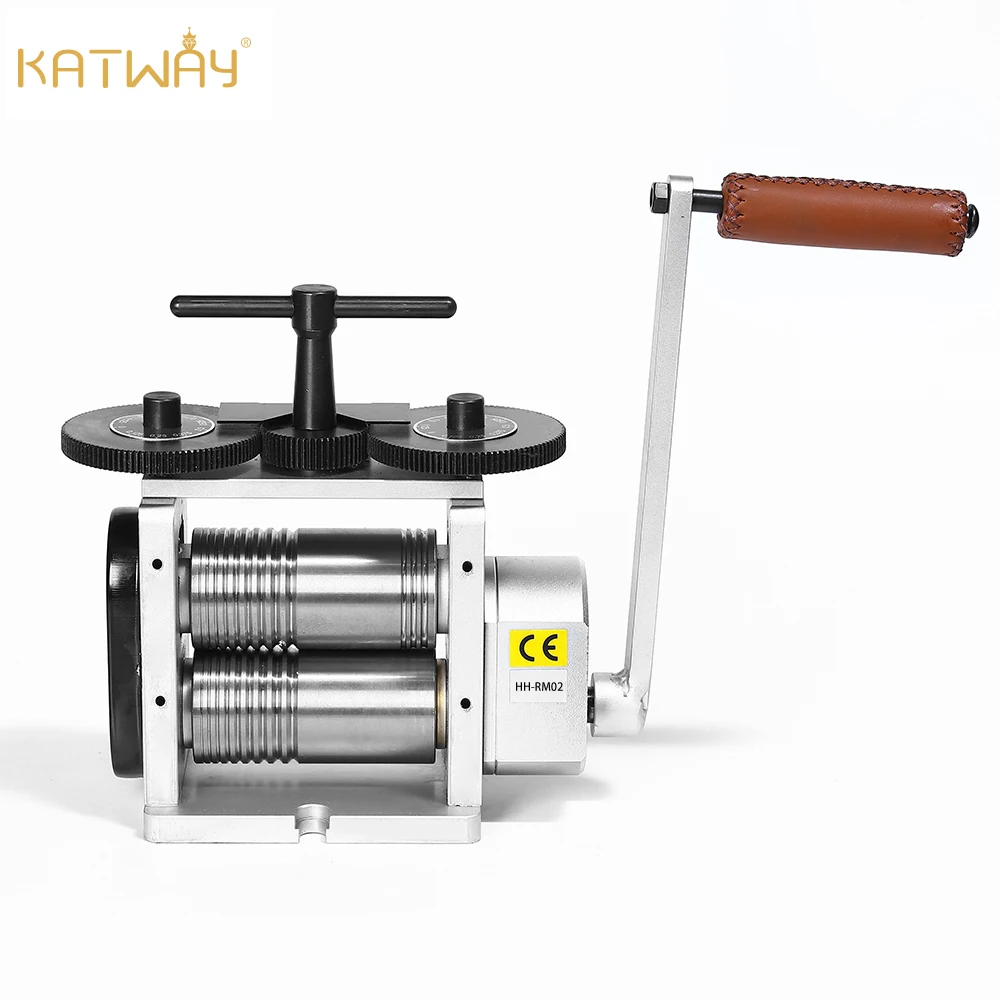 KATWAY Silver Rolling Mill Jewellery Engraving Machine 130MM Jewelry Craft Engraver Tool Ring Making Flat Metal Gold HH-RM02C