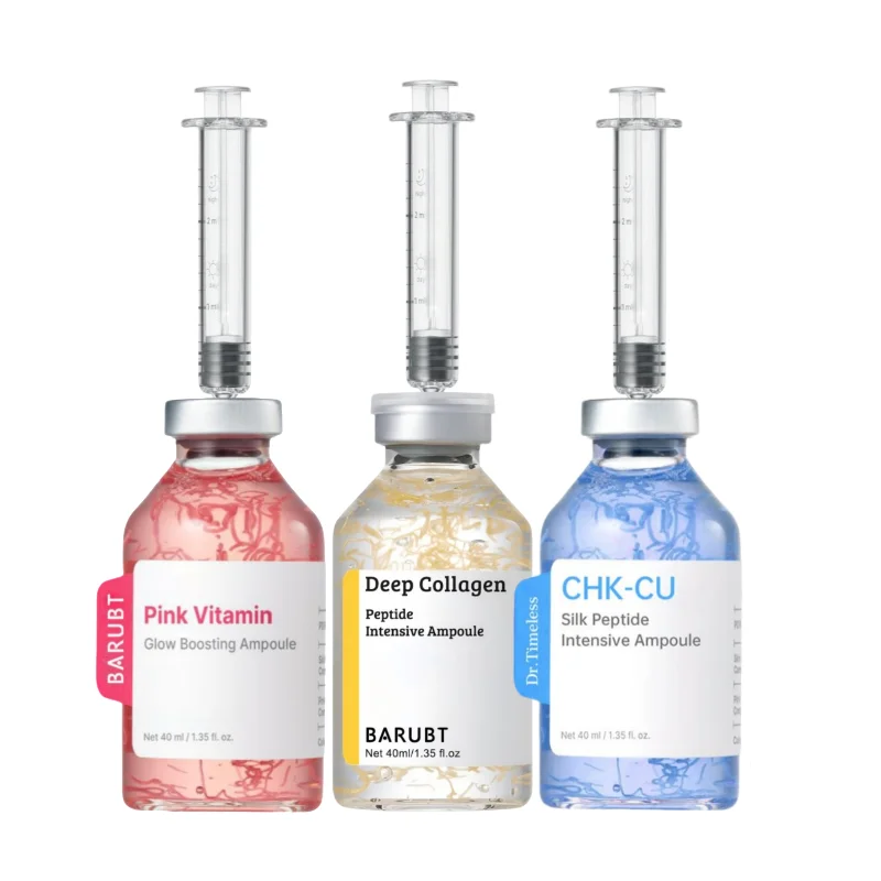 Blue Copper Peptide PDRN Silk Peptide Golden Essence 40ml Collagen Moisturizing Face Ampoule, Enhance Skin Elasticity Daily Care
