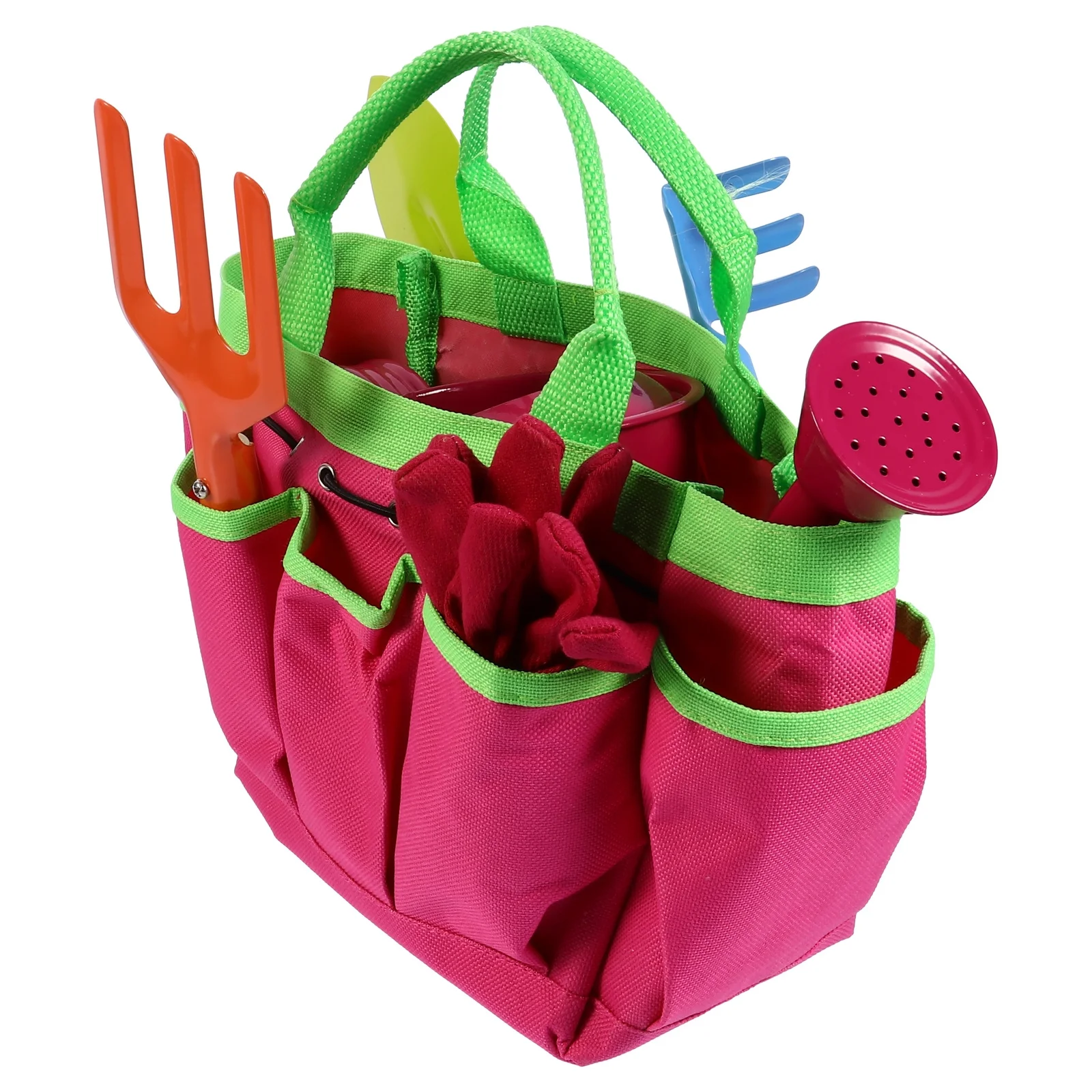 1セット子供用ガーデンツールセット、漫画柄、植栽、土ほぐし、砂掘り、ビーチ、屋外用多目的