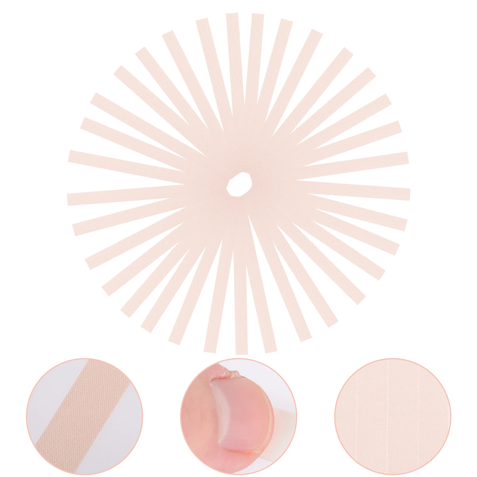 

100 Pcs Breathable Guzheng Tape Guitar Fingerbaord Taper Nail Cotton Protectors Adhesive