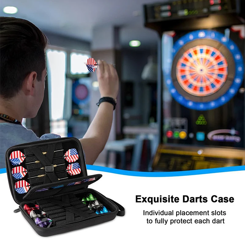 

Dart Case Holder Bag For 12 Pcs Steel And Soft Tip Darts Set, Storage Organizer Holds 12 Darts And Tips (Cases Only)