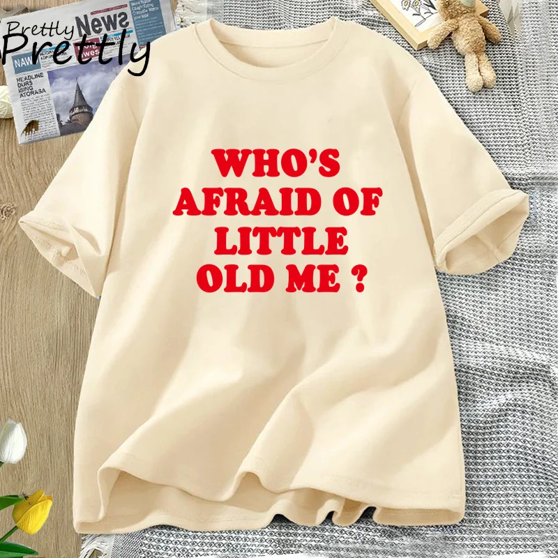 

Who's Afraid of Little Old Me TTPD T Shirt Women TTPD Tshirts The Tortured Poets Department T-shirt Cotton Short Sleeve Tees