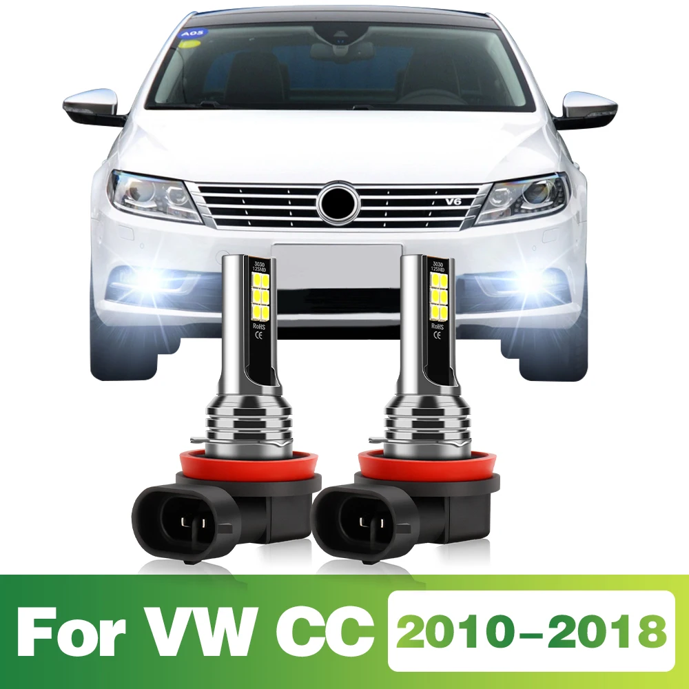 

2X Car LED Fog Light Lamp Bulb 12V Accessories Auto Front Fog For VW Volkswagen CC 2010 2011 2012 2013 2014 2015 2016 2017 2018