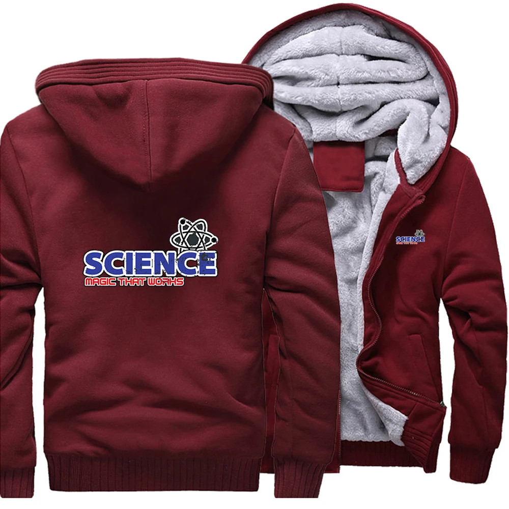 Science doesn't Care What You Believe Jackets Men 2022 Spring Fleece Zipper Sweatshirts Male Jacket Streetwear Men's Sportswear