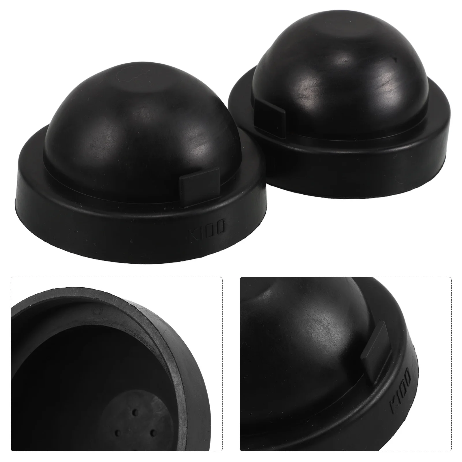 

2Pcs Universal Car Headlight Dust Covers Easy Install Remove Rubber Protective Shields 100mm Inner Diameter Headlight Seal Cap
