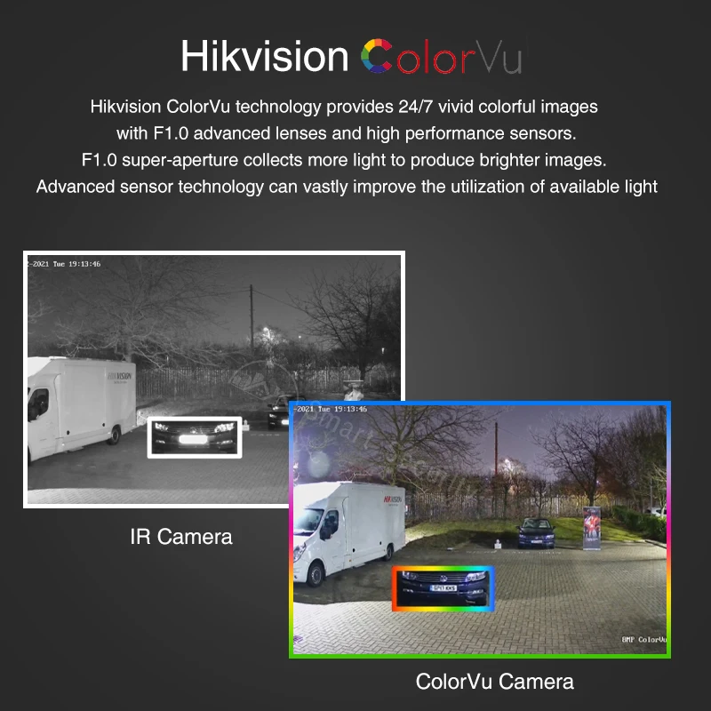 Imagem -04 - Hikvision-câmera ip Colorida vu Rede com Visão Noturna Cctv com Luz Led Webcam de Detecção de Movimento ao ar Livre 4mp Ds2cd1047g0-l