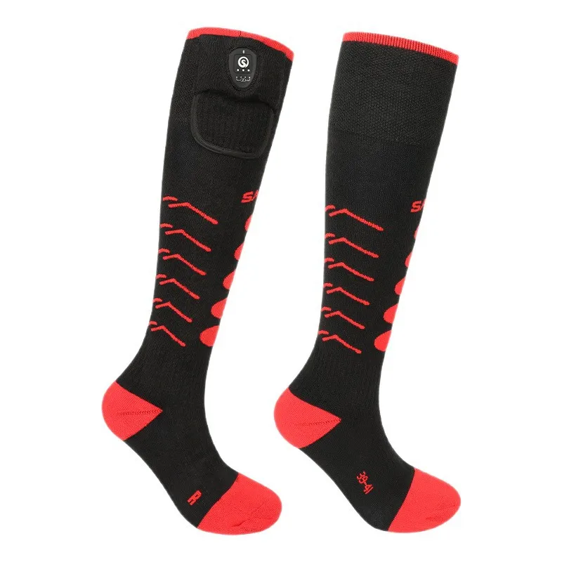 Non-slip and Cold-proof Electric Heating Socks Outdoor Skiing High Tube Heating Socks Winter Warm Bluetooth Heating Socks
