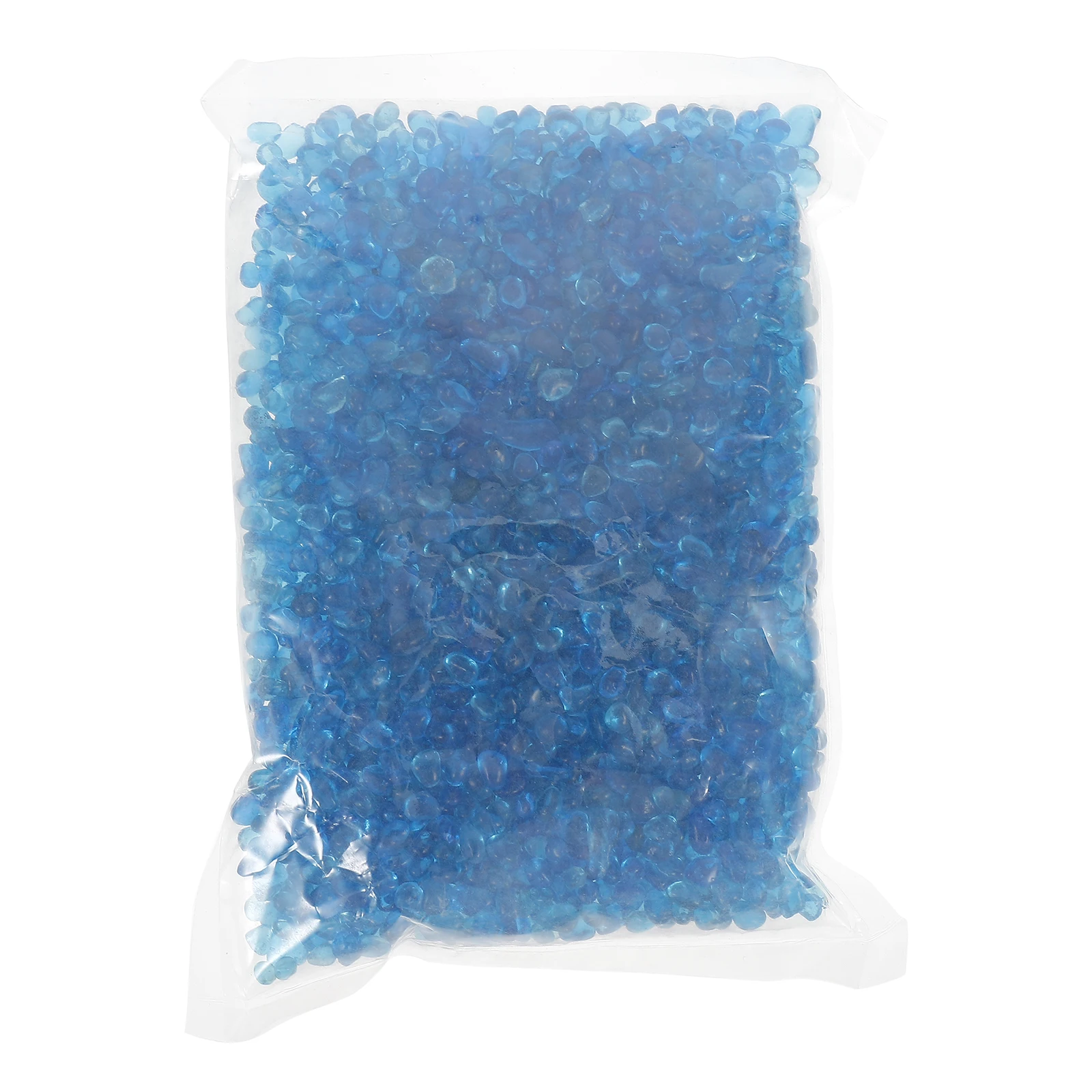 

Decorative Fish Tank Glass Stones Smooth Texture Vase Fillers Blue Color Aquarium Gravel DIY Crafts Garden Decorations