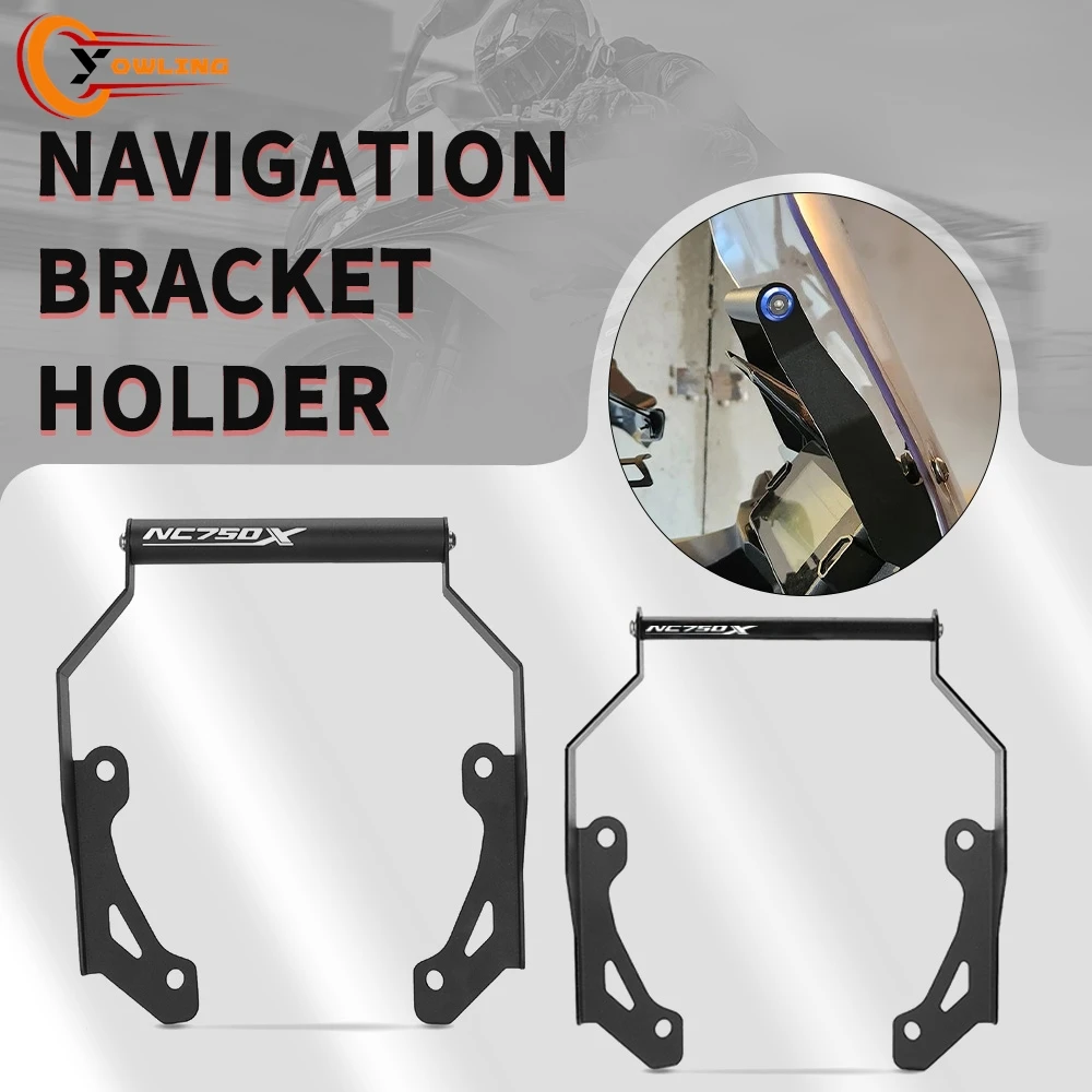 

Motorcycle Accessories For Honda NC750X NC 750 X 750X NC750 DCT 2021-2024 2023 2022 Navigation Bracket GPS Phone Holder Levers