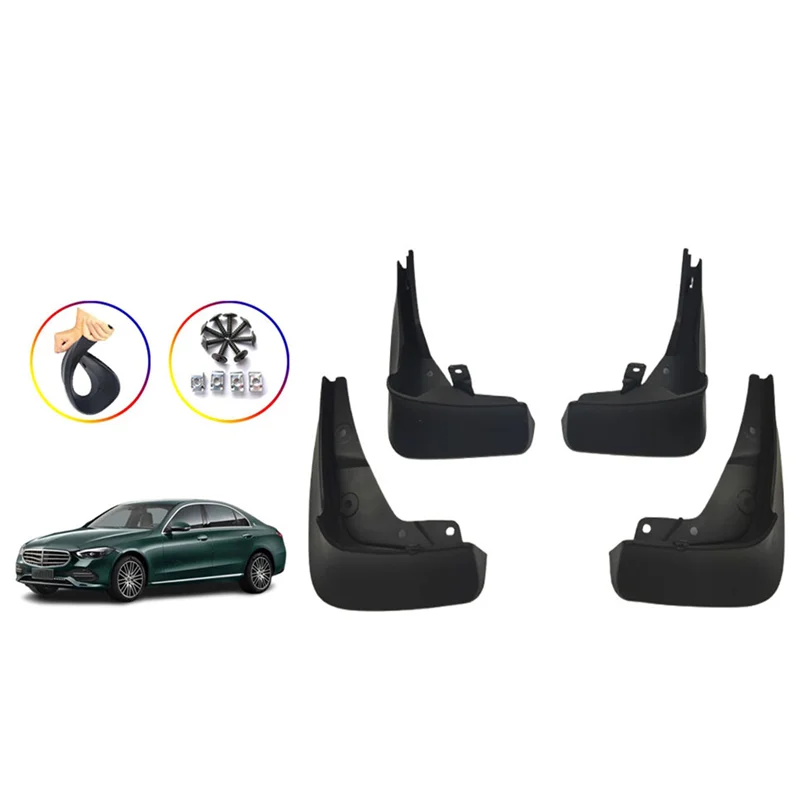 

Leading-Edge-4PCS Car Mudflaps Fenders Splash Guards Tire Fenders For Mercedes-Benz C-Class Sports Edition C260 C300L 2022-2025