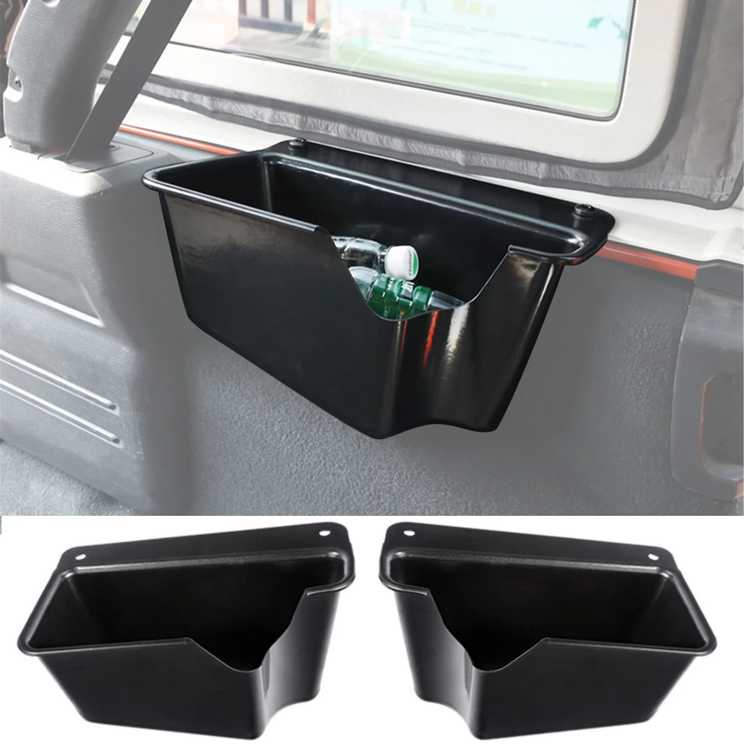 

Car Rear Trunk Storage Box for Jeep Wrangler JL JLU 4XE 2018-2023 4-door Left And Right Sides Interior Accessories ABS 2pcs