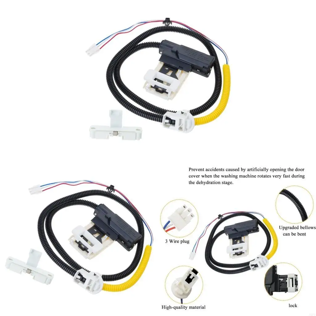 J6PE Washer Latches Assembly Plastic Texture Efficient Suitable for Various Models