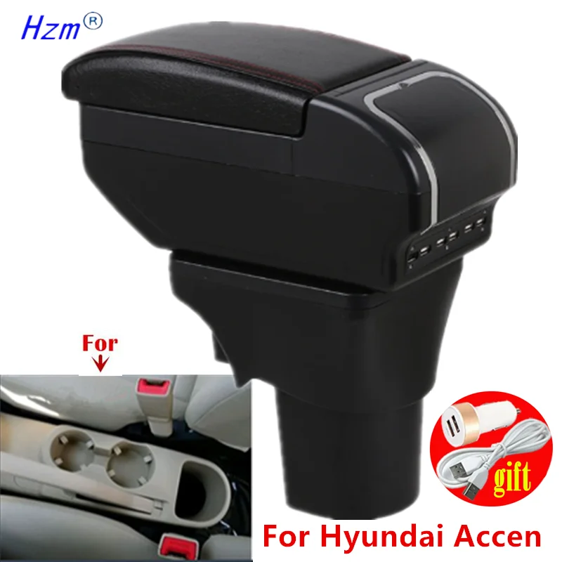 

Car Armrest box Storage box For Hyundai Accent Armrest Box For Hyundai Accent Verna Interior Dedicated Retrofit Car Accessories
