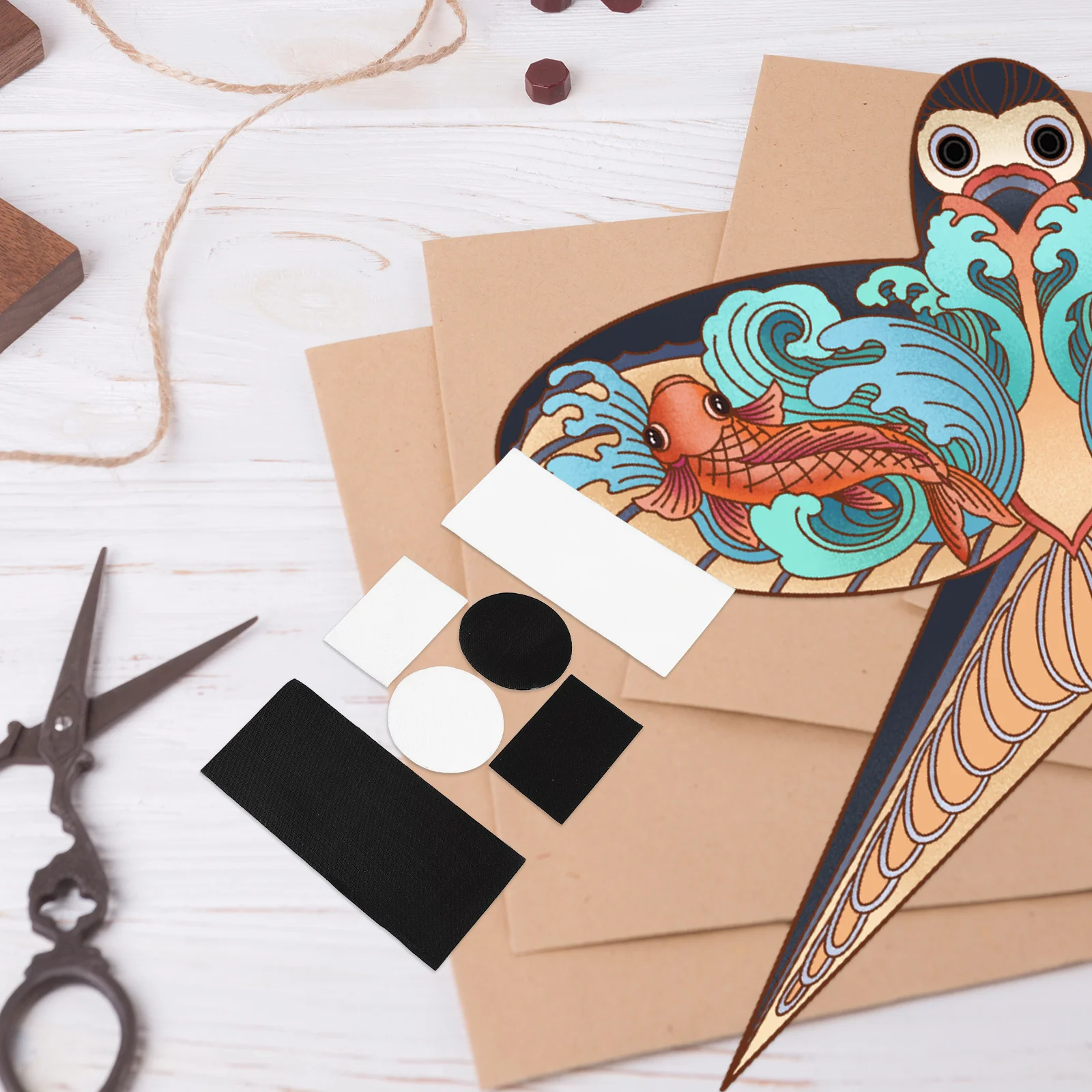 2Set Fabric Repair Patch for Kites Heavy-Duty Waterproof Sticker for Outdoor Flying Maintenance and Kite Assembly Replacement