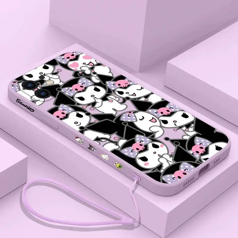 Kuromi Hello Kitty custodia per Samsung A81 A53 A91 A50 A12 A22S A52 A52S A51 A72 A71 A32 A22 A20 A30 A21S A12 A02S A11 4G 5G