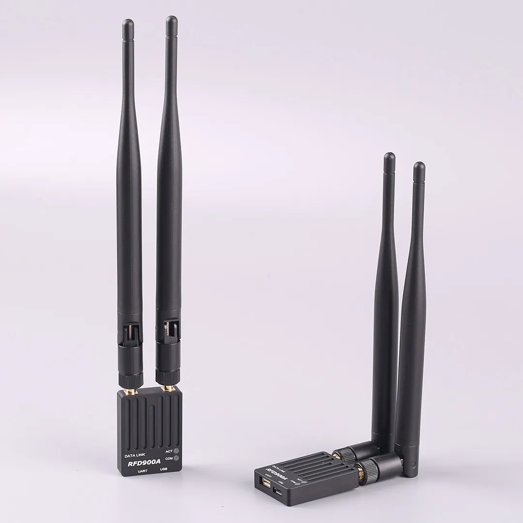 Wireless Data Transmission Module Metal Cased RFD900A Data Link Radio for Long Distance UAV Telemetry Low Latency