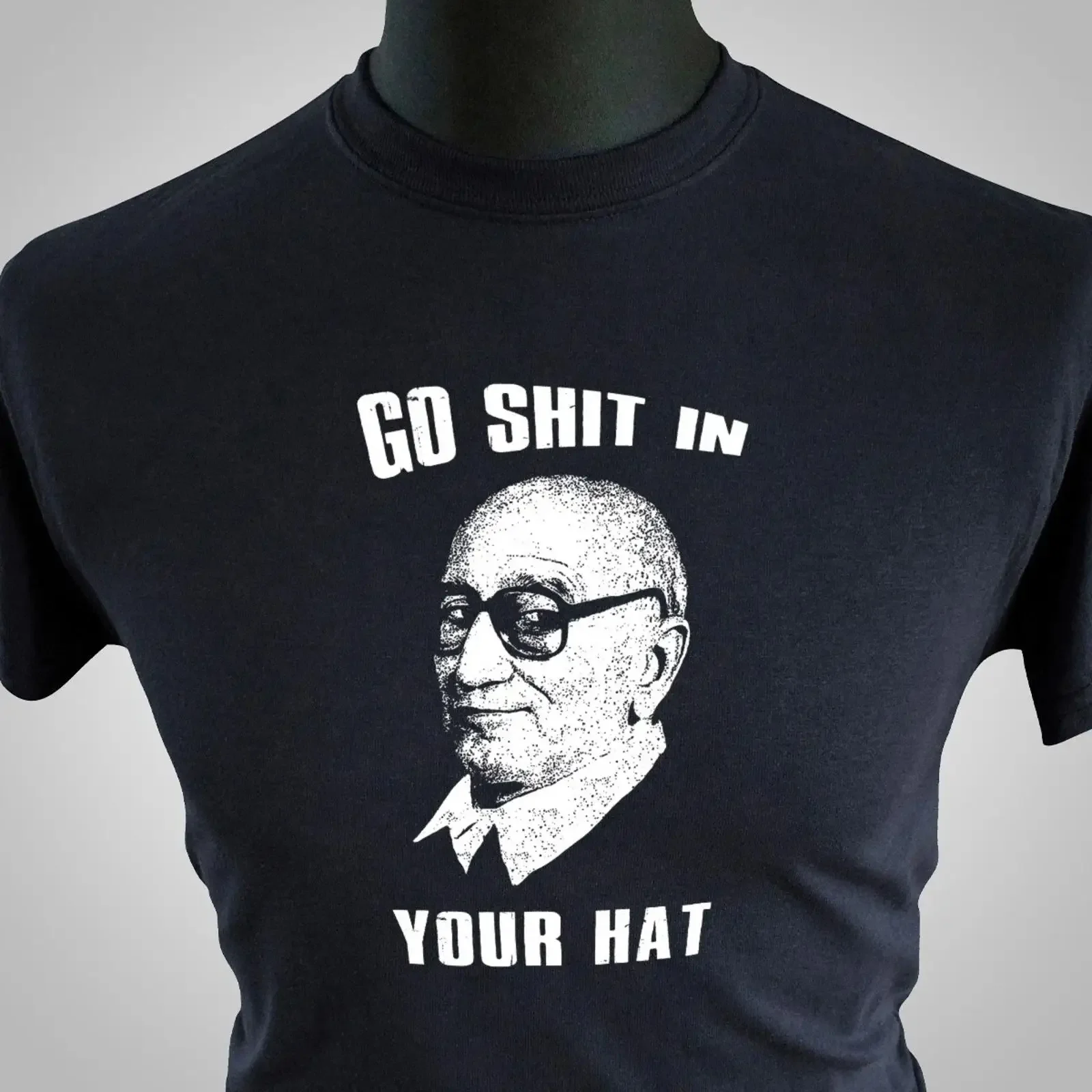 Go Sh t In Your Hat Shirt Junior Sopran Mob Mafia TV Serie Farbauswahl vintage Washed Comfortable Stretched Stylish