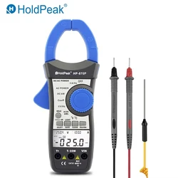 HoldPeak HP-870P-AC/DC Power Clamp Meter, Voltmeter and Ammeter, 999.9A, Electronic Multimeter with Active Energy Diagnostic