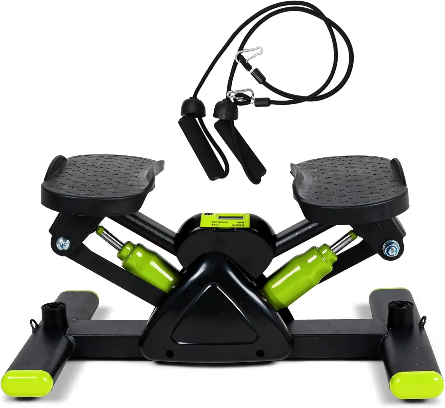 Leikefitness Steppers for Exercise Mini Stair Stepper, Cardio Workout Equipment, Twist Stair Stepper with Resistance Bands Up-Do