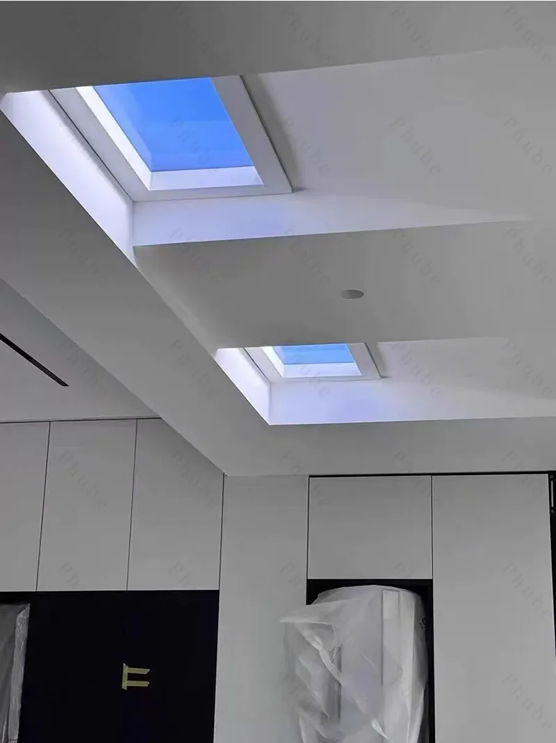 Oberlicht Smart Control Decken leuchte eingebettet LED Decken leuchten für Büro dimmbare Küchen insel Beleuchtung Badezimmer Himmel Licht – Detail 10
