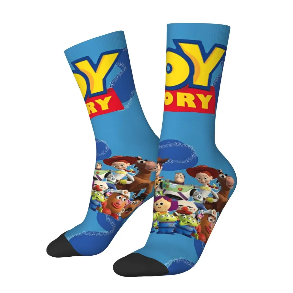 Cute Women Men Toy Story Woody And Buzz Design Socks Accessories Middle Tube Socks Warm Wonderful Gifts