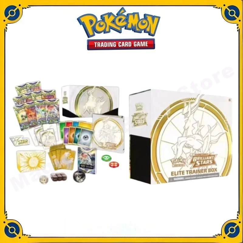 Carte Pokemon Trading PTCG originale, Version américaine, bouclier épée SS9 EliteTrainerBOX ETB Master Box, cadeau pour enfant, jeu de dessin animé