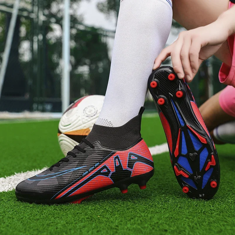 Professionele voetbalschoenen Heren voetbalschoenen Mode hoge voetbalschoenen voor jongens Originele jeugd antislip snelle sneakers